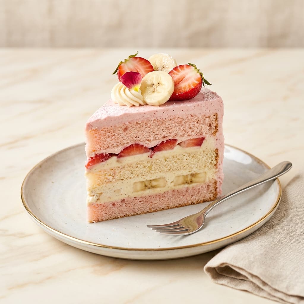 Торт Банан-Клубника в Самуи — заказать с доставкой