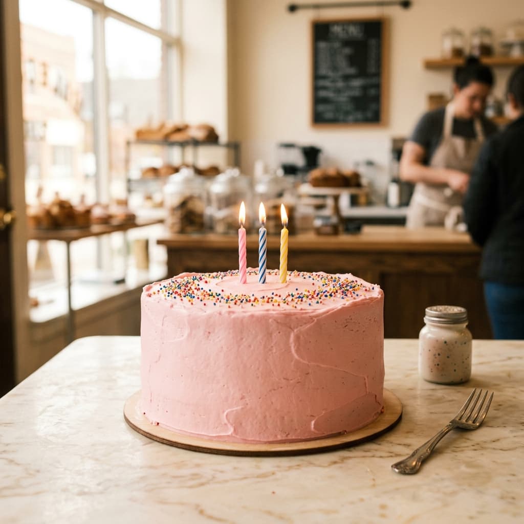 Розовый с посыпкой в Дананге