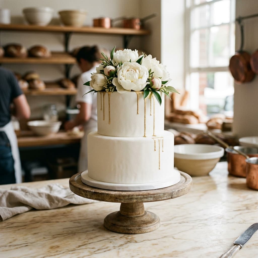 Белый с золотым дрипом